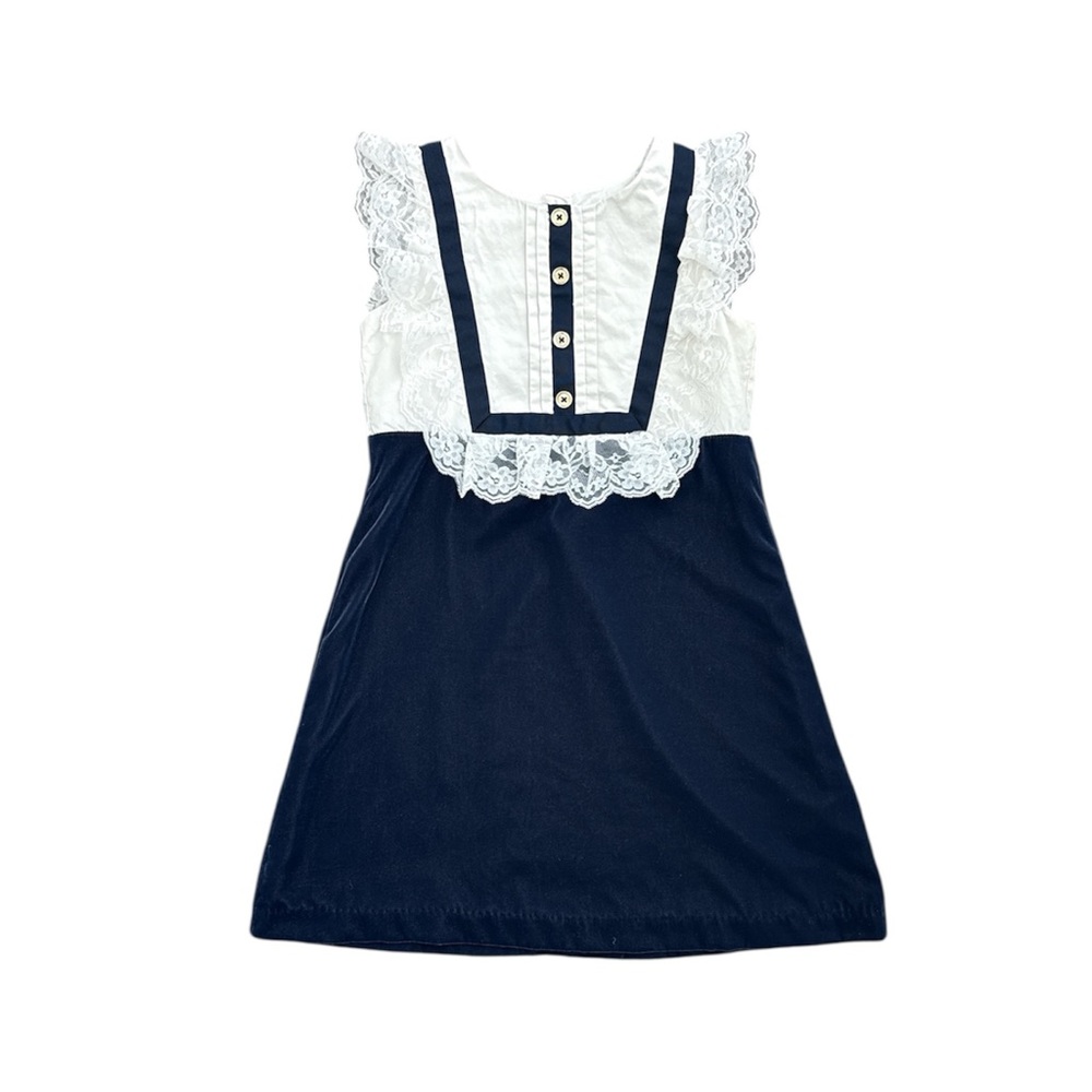 Janie and Jack Navy and Cream Dress size 8